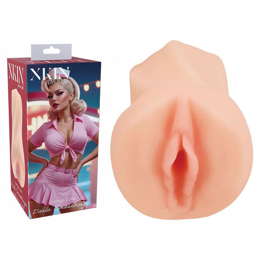 XKIN Darla Smashburger Flesh 12.5cm vagina stroker - ClubX Australia