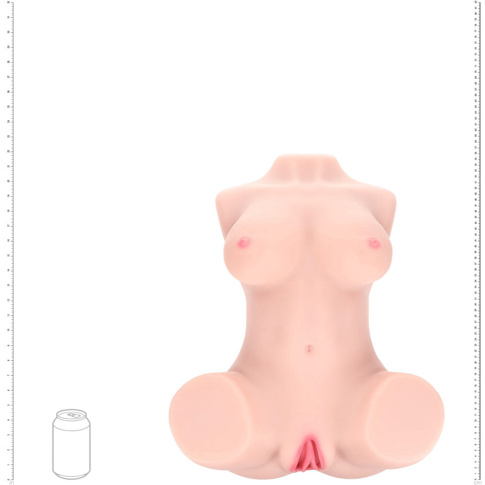 XKIN Bodyforms - Ava Monroe - Flesh Lifelike Torso Masturbator with Interchargeable Vagina Sleeves Shots Toys