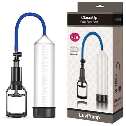 LuvPump ClassiUp Classic Power Pump - Medium - Clear Penis Pump LuvPump