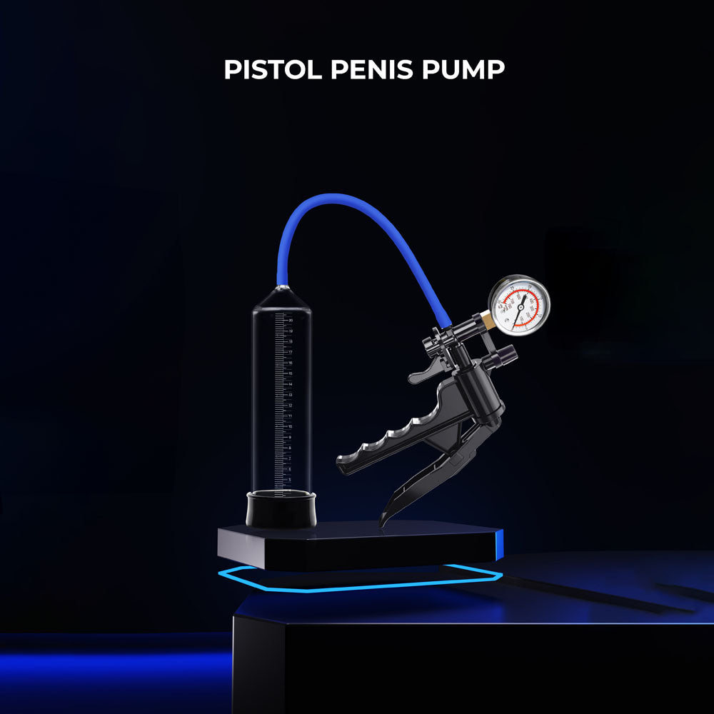 LuvPump ProXtra Professional Gauge Power Pump - Clear Penis Pump with Pressure Gauge LuvPump