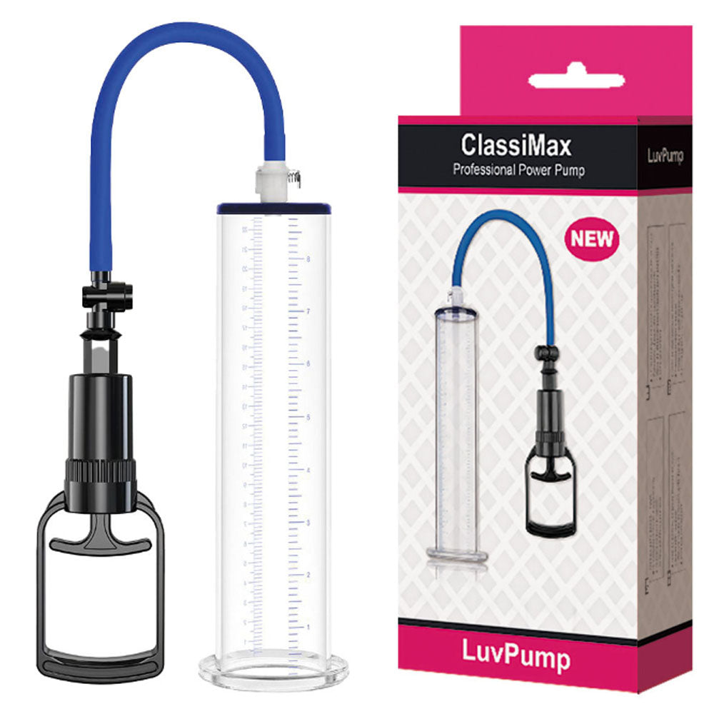 LuvPump ClassiMax XL Professional Power Pump - Clear Extra Large Penis Pump LuvPump