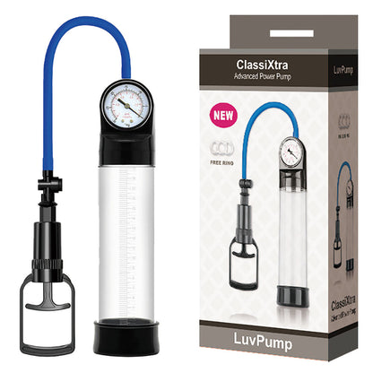 LuvPump ClassiXtra Advanced Power Pump - Clear Penis Pump with Pressure Gauge LuvPump