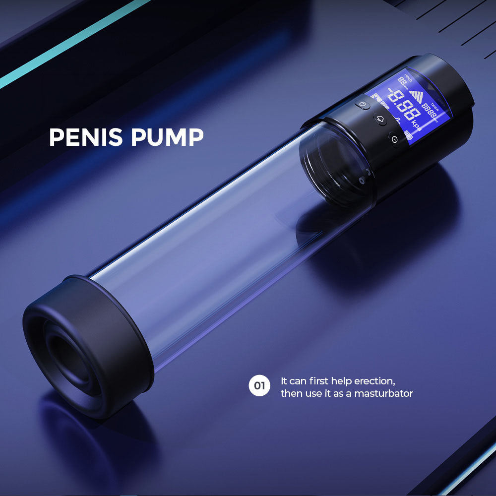 LuvPump Smart Penis Pump - Clear USB Rechargeable Automatic Penis Pump LuvPump