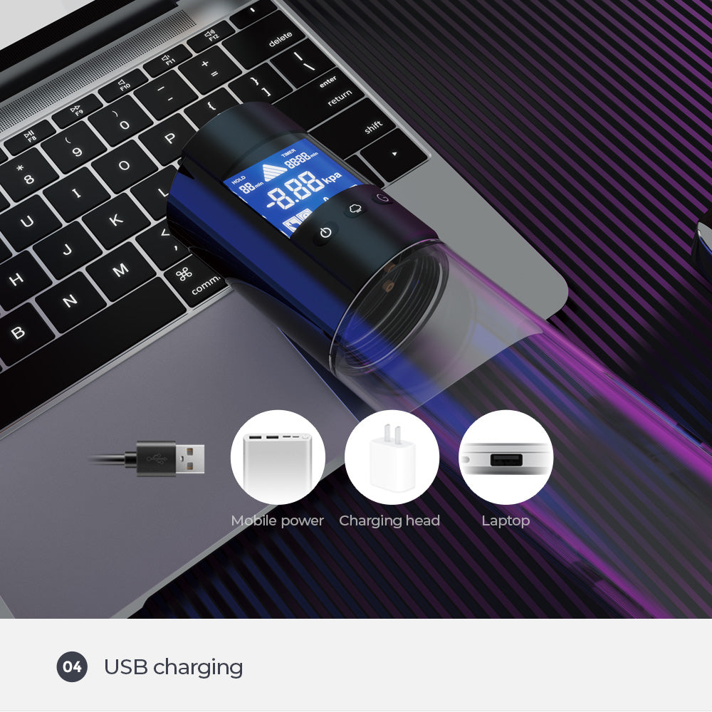 LuvPump Smart Penis Pump - Clear USB Rechargeable Automatic Penis Pump LuvPump