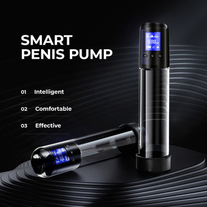 LuvPump Smart Penis Pump - Clear USB Rechargeable Automatic Penis Pump LuvPump