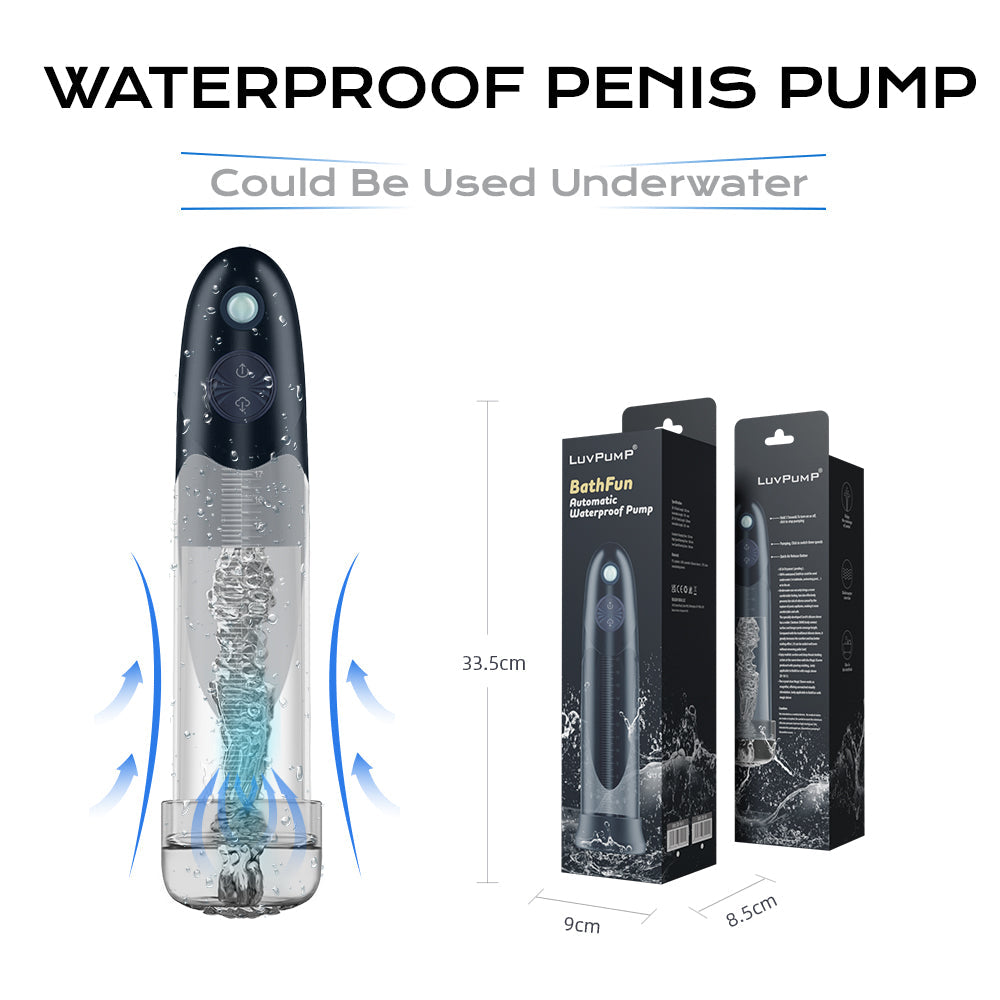 LuvPump BathFun - USB Rechargeable Waterproof Automatic Penis Pump LuvPump