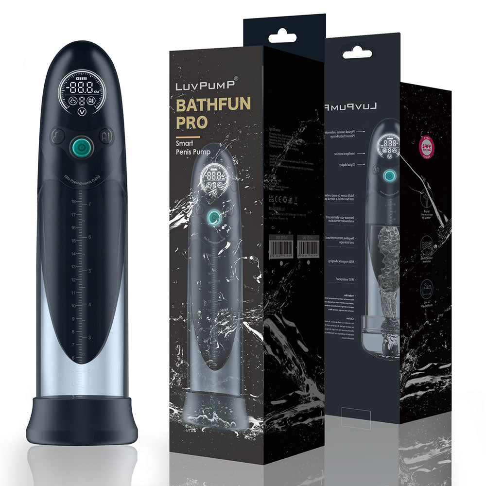LuvPump Bathfun Pro - USB Rechargeable Waterproof Smart Automatic Penis Pump LuvPump