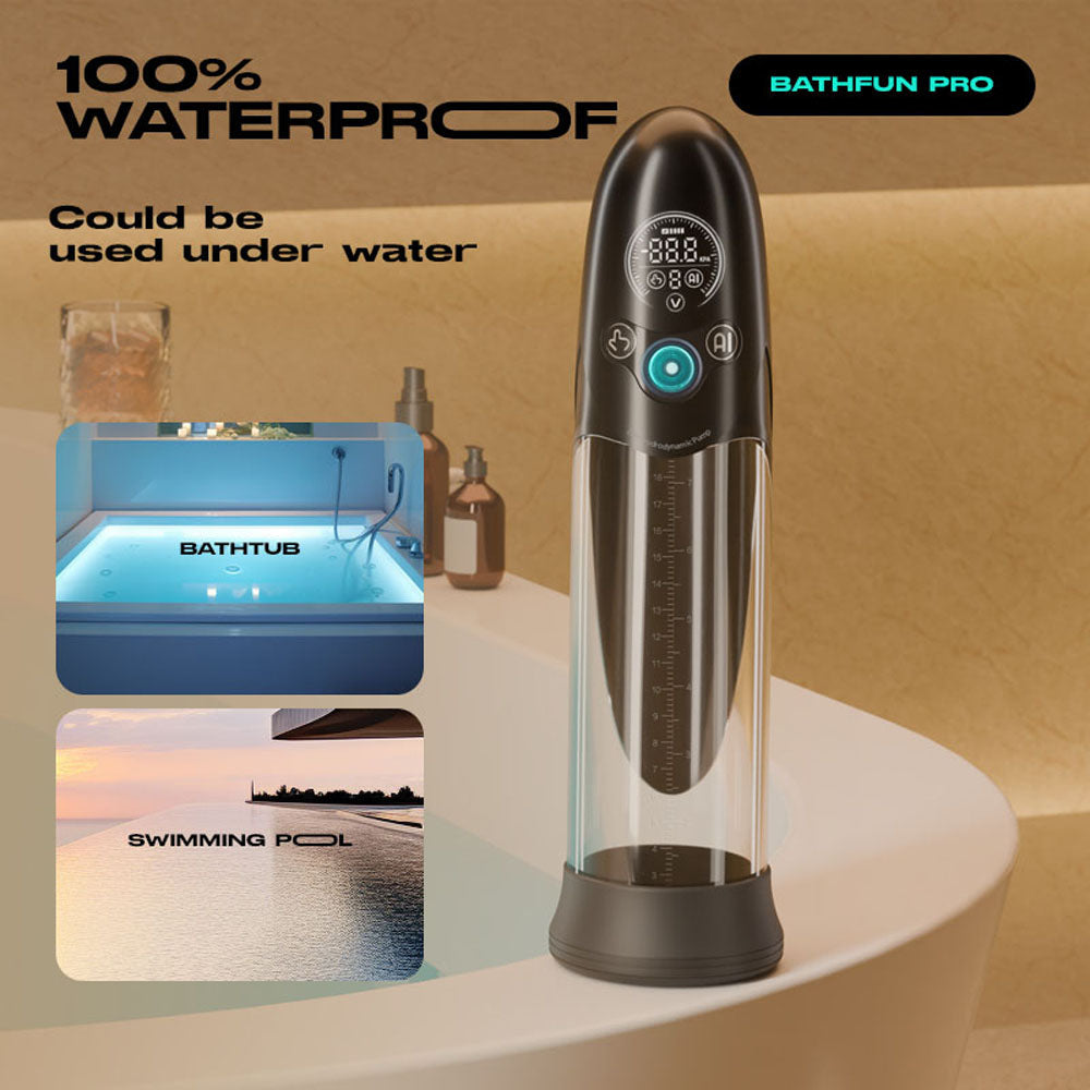 LuvPump Bathfun Pro - USB Rechargeable Waterproof Smart Automatic Penis Pump LuvPump