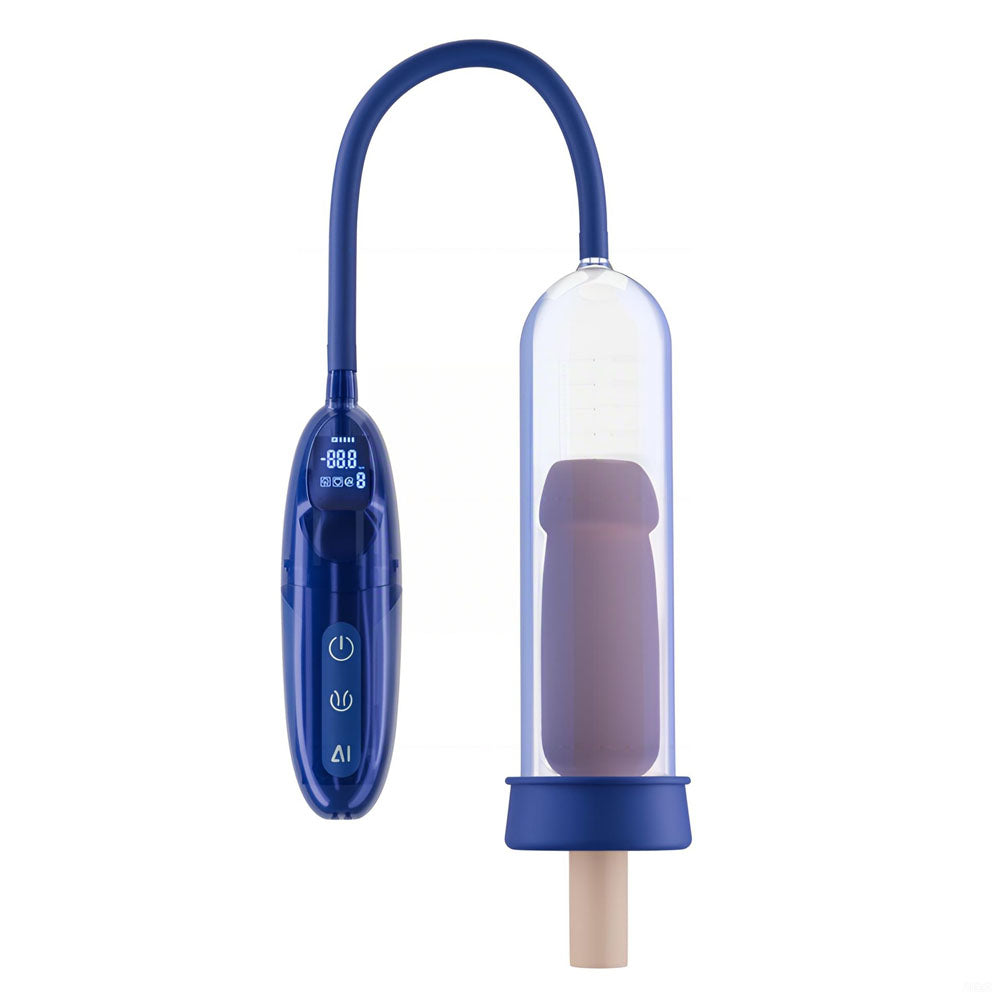 LuvPump Bathfun Pro Smart Aqua Penis Pump - Blue USB Rechargeable Waterproof Automatic Penis Pump LuvPump