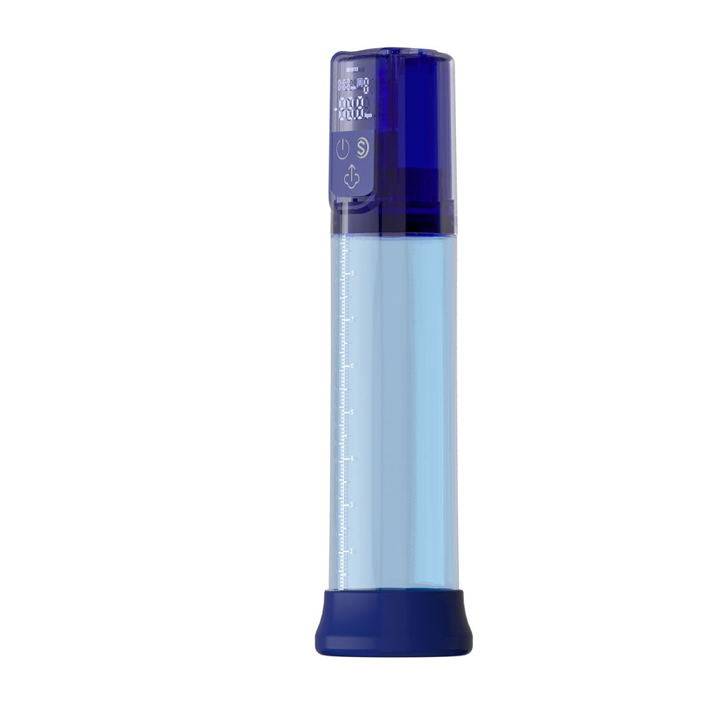 LuvPump Bathfun Smart Aqua Penis Pump - Blue USB-C Rechargeable Waterproof Automatic Penis Pump LuvPump