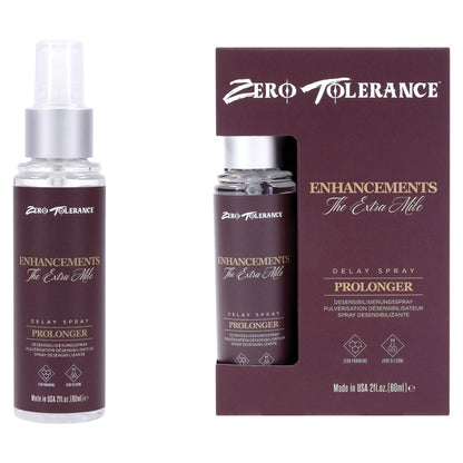 Zero Tolerance Enhancements - The Extra Mile - Delay Spray for Men - 60 ml Spray Zero Tolerance