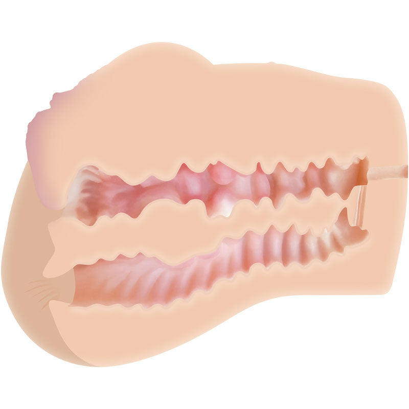 Zero Tolerance Dani Daniels Realistic Ass & Vagina Stroker - Flesh Vagina Stroker with Movie Zero Tolerance