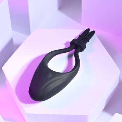 Zero Tolerance PERFECT FIT - Black USB Rechargeable Vibrating Lasso Cock Ring Zero Tolerance