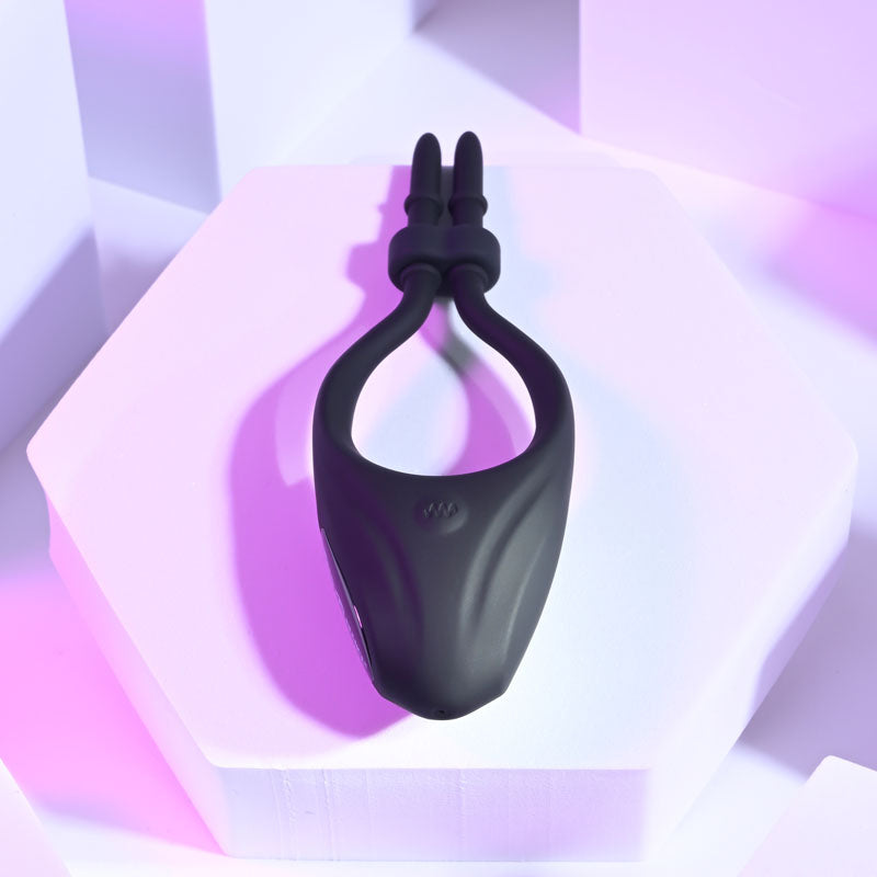 Zero Tolerance PERFECT FIT - Black USB Rechargeable Vibrating Lasso Cock Ring Zero Tolerance