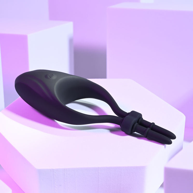 Zero Tolerance PERFECT FIT - Black USB Rechargeable Vibrating Lasso Cock Ring Zero Tolerance