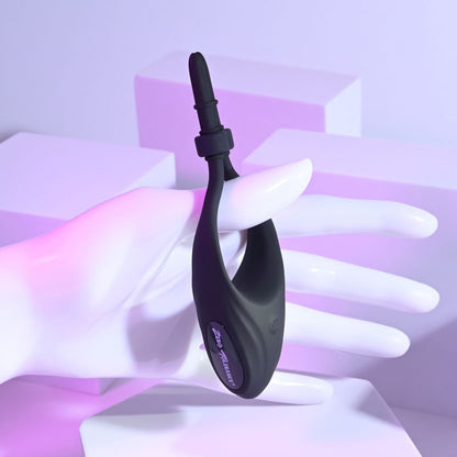 Zero Tolerance PERFECT FIT - Black USB Rechargeable Vibrating Lasso Cock Ring Zero Tolerance