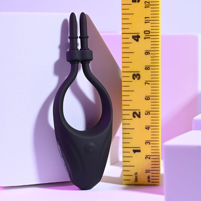 Zero Tolerance PERFECT FIT - Black USB Rechargeable Vibrating Lasso Cock Ring Zero Tolerance