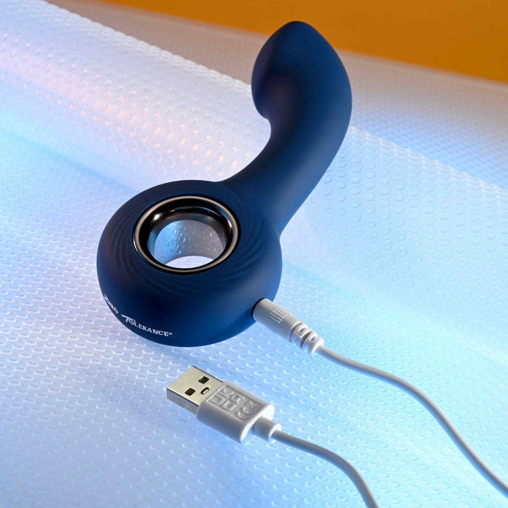 Zero Tolerance THE REACH - Blue 13.8 cm USB Rechargeable Vibrating Anal Plug Zero Tolerance