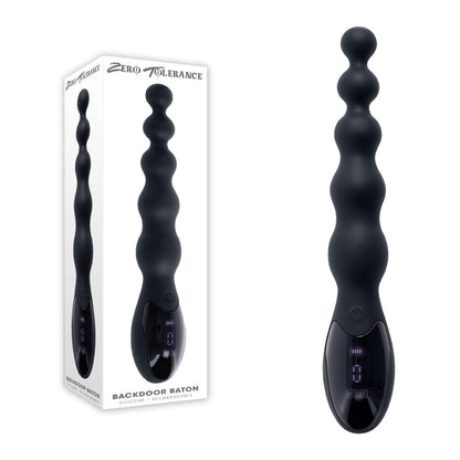 Zero Tolerance BACKDOOR BATON - Black 24 cm USB Rechargeable Vibrating Anal Beads Zero Tolerance