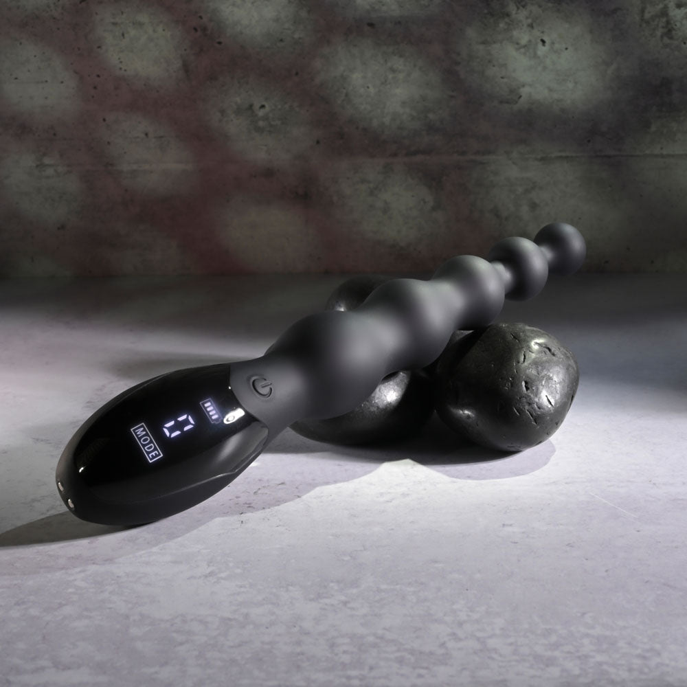 Zero Tolerance BACKDOOR BATON - Black 24 cm USB Rechargeable Vibrating Anal Beads Zero Tolerance