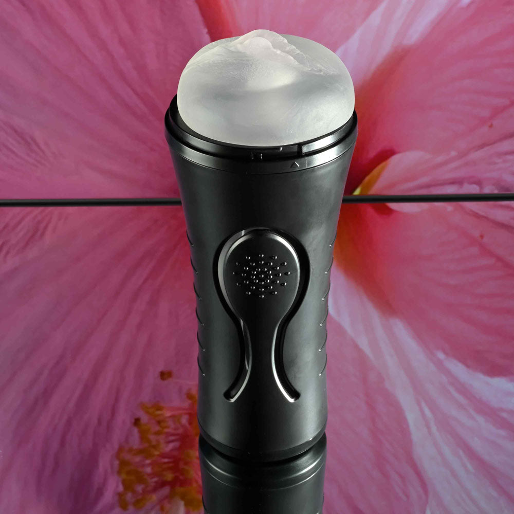 Zero Tolerance HOLD TIGHT - Clear USB Rechargeable Vibrating Vagina Stroker Zero Tolerance