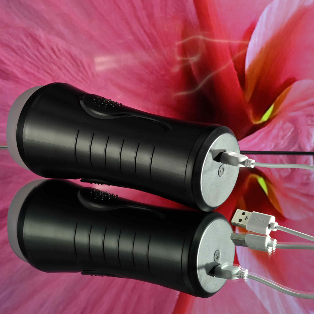 Zero Tolerance HOLD TIGHT - Clear USB Rechargeable Vibrating Vagina Stroker Zero Tolerance