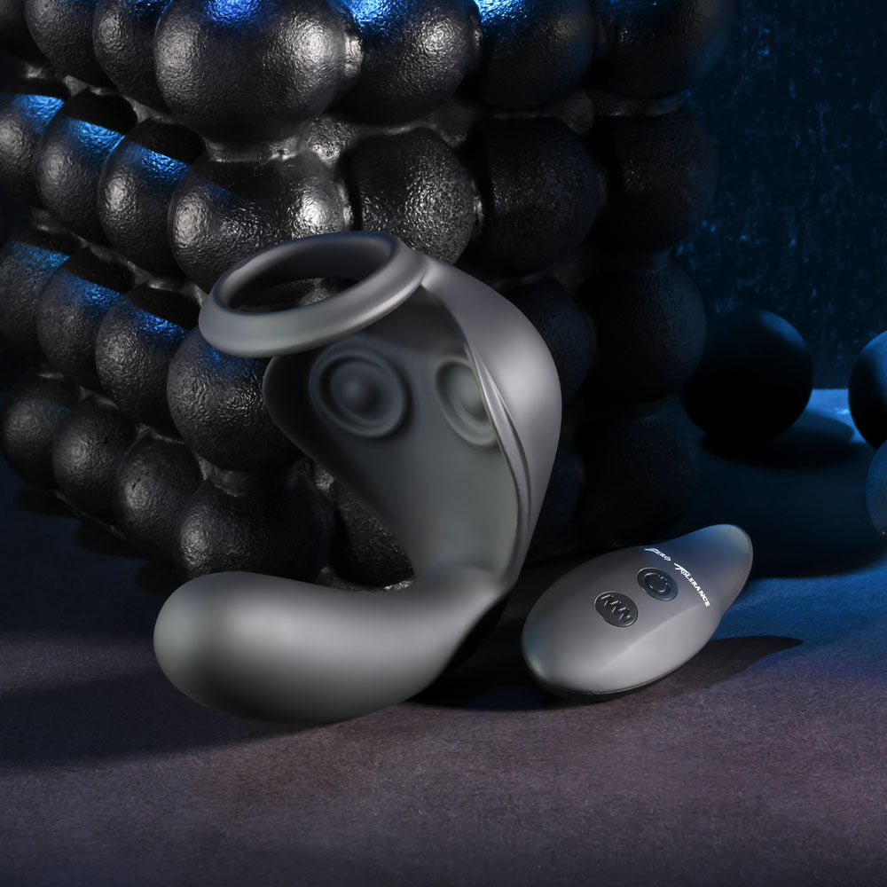 Zero Tolerance BALLIN OUT - Black USB Rechargeable Prostate Massager with Cock Ring and Wireless Remote Zero Tolerance