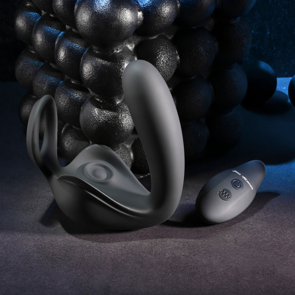 Zero Tolerance BALLIN OUT - Black USB Rechargeable Prostate Massager with Cock Ring and Wireless Remote Zero Tolerance