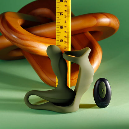 Zero Tolerance PROSTATE POWER PACK - Green USB Rechargeable Vibrating Prostate Massager with Cock Ring Harness Zero Tolerance