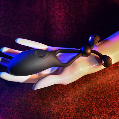 Zero Tolerance THE BIG BANG - Black USB Rechargeable Vibrating Lasso Cock Ring Zero Tolerance