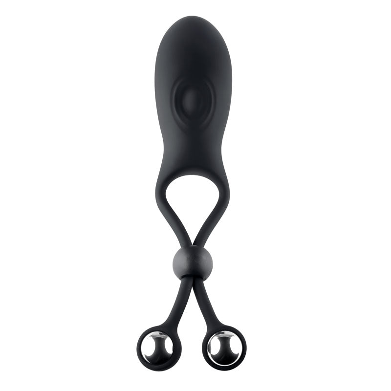 Zero Tolerance THE BIG BANG - Black USB Rechargeable Vibrating Lasso Cock Ring Zero Tolerance