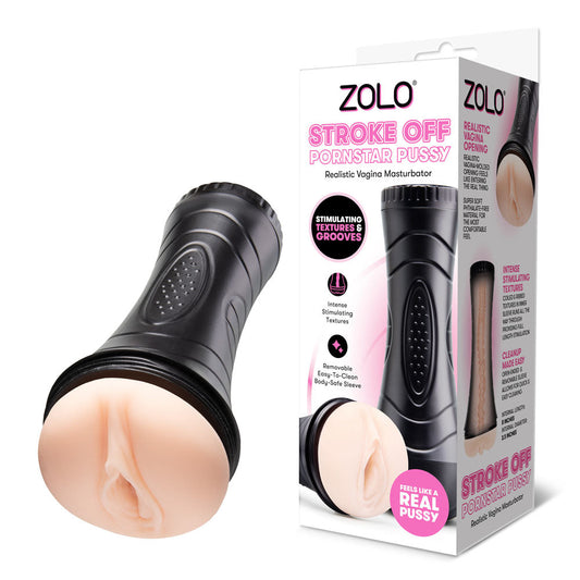 Zolo STROKE OFF Pornstar Pussy - Flesh Vagina Stroker Zolo