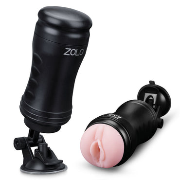 Zolo Solo Flesh - Flesh Vagina Stroker with Suction Base Zolo