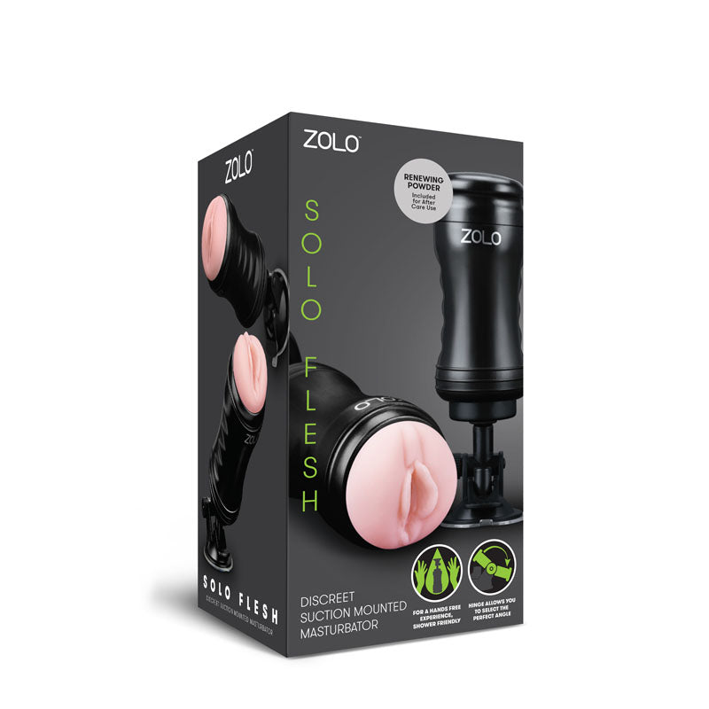 Zolo Solo Flesh - Flesh Vagina Stroker with Suction Base Zolo