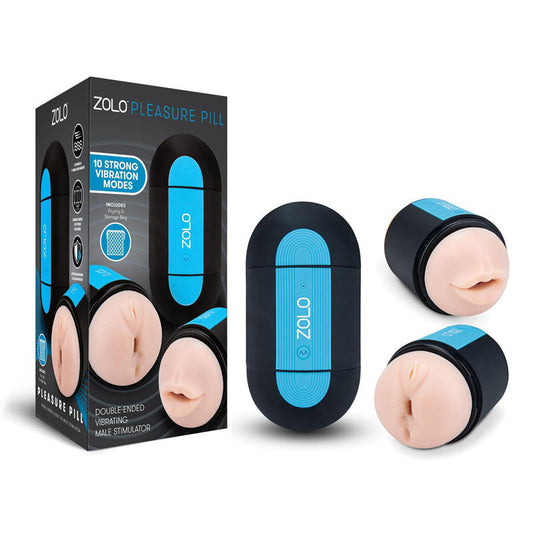 Zolo Pleasure Pill - Double Ended USB Rechargeable Stroker Zolo