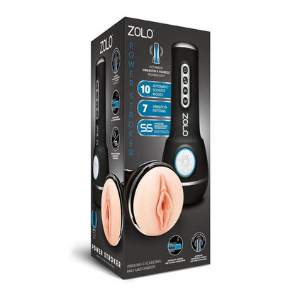 Zolo Power Stroker - Flesh USB Rechargeable Powered Masturbator Zolo