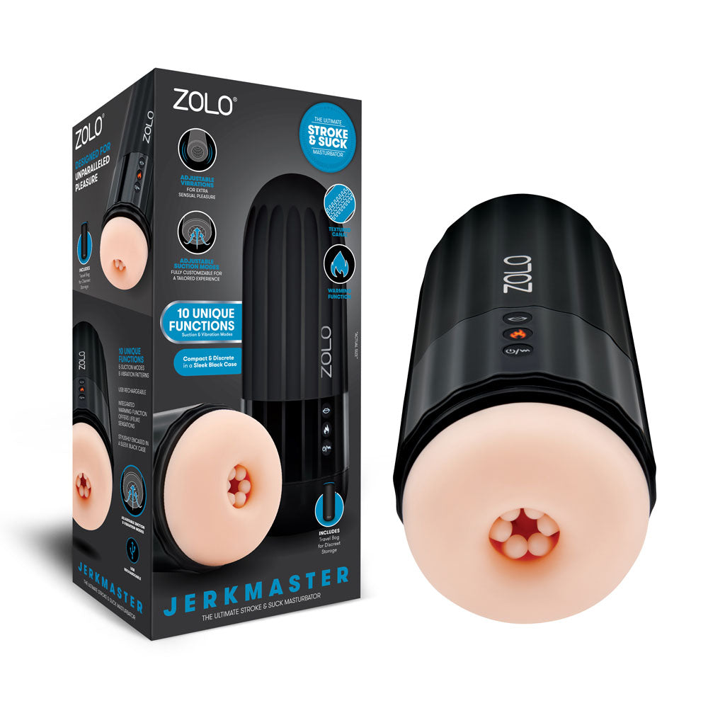 Zolo Jerkmaster - USB Rechargeable Stroking & Sucking Masturbator Zolo