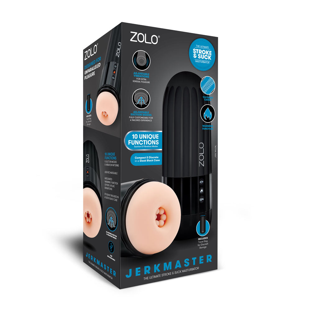 Zolo Jerkmaster - USB Rechargeable Stroking & Sucking Masturbator Zolo