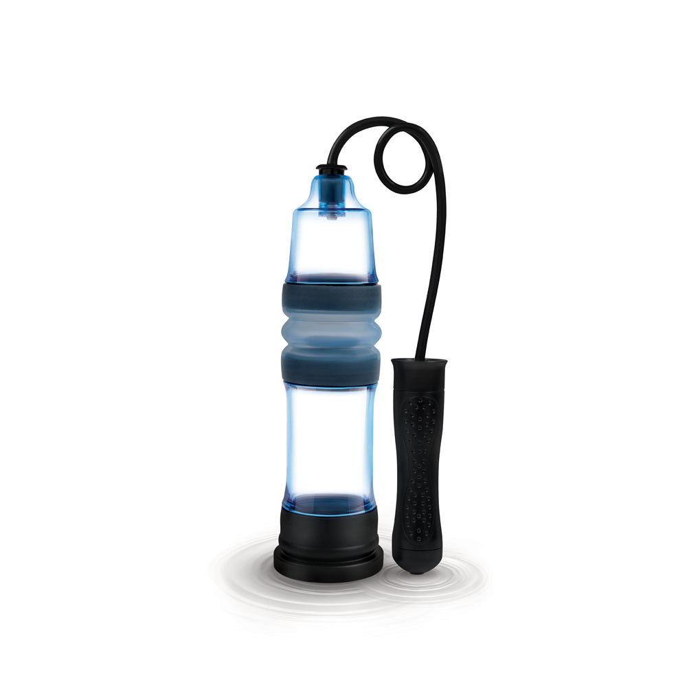 Zolo Aquapump Compact Auto - Blue Auto Water Penis Pump Zolo