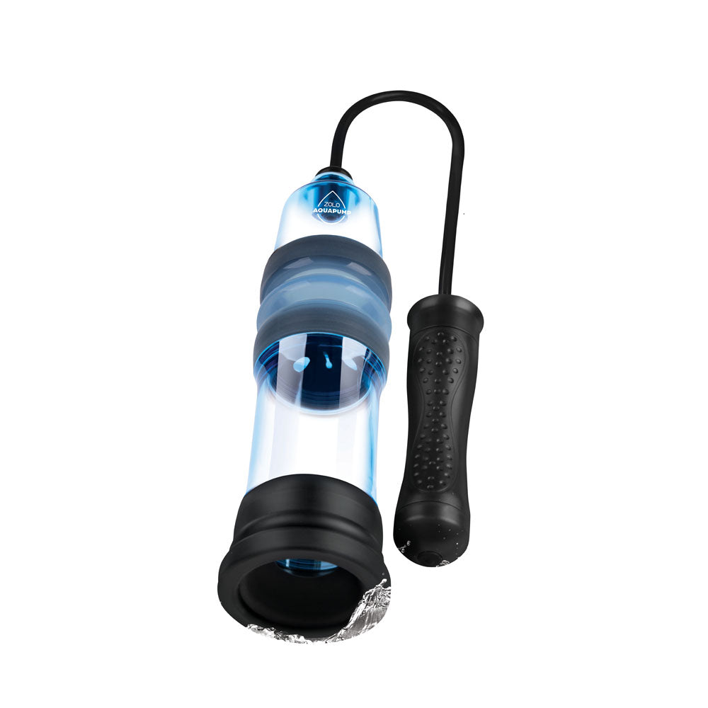 Zolo Aquapump Compact Auto - Blue Auto Water Penis Pump Zolo