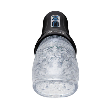Zolo The Original Gawk Gawk - Clear USB Rechargeable Vibrating, Rotating & Thrusting Masturbator zolo