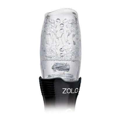 Zolo The Original Gawk Gawk - Clear USB Rechargeable Vibrating, Rotating & Thrusting Masturbator zolo