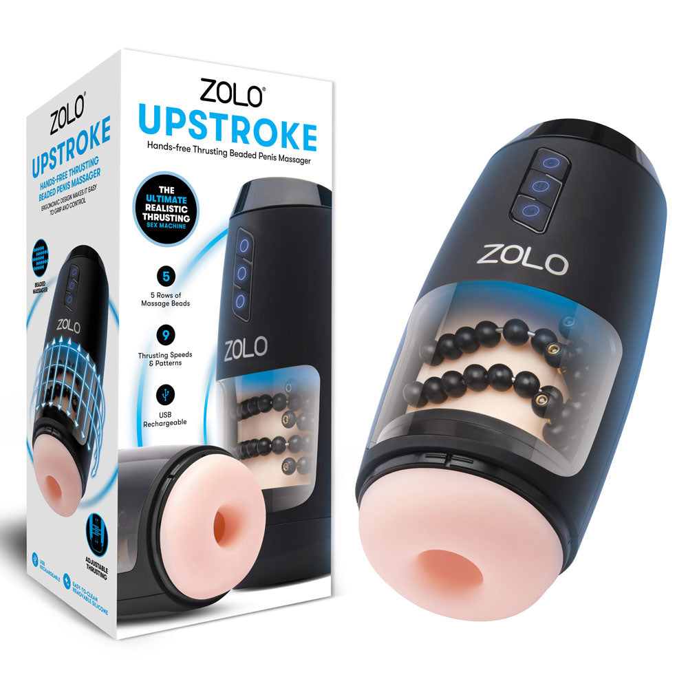 Zolo Upstroke - Flesh USB Rechargeable Auto Thrusting Masturbator Zolo
