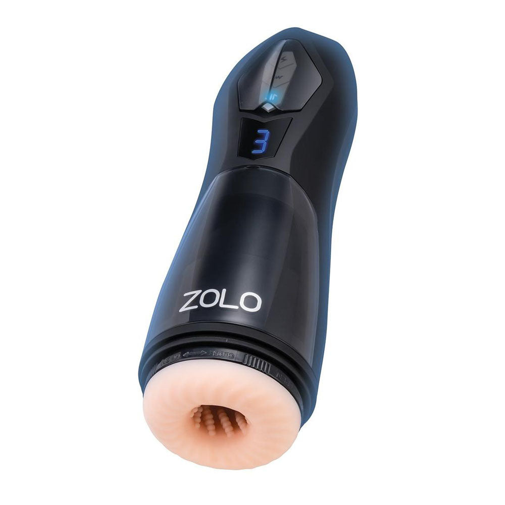 Zolo Lift Off - Flesh USB Rechargeable Vibrating and Thrusting Auto Stroker Zolo