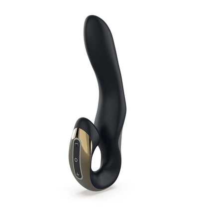 Zini Roae Special Edition - Black/Gold - Black/Gold 19.5 cm USB Rechargeable Vibrator Zini