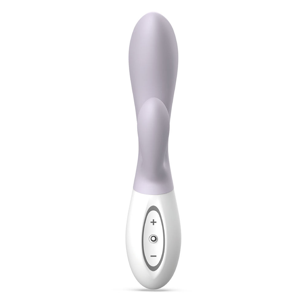 Zini Dew - Purple Hydrangea 20 cm USB Rechargeable Rabbit Vibrator Zini