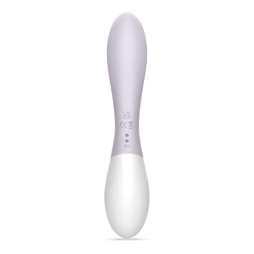 Zini Dew - Purple Hydrangea 20 cm USB Rechargeable Rabbit Vibrator Zini