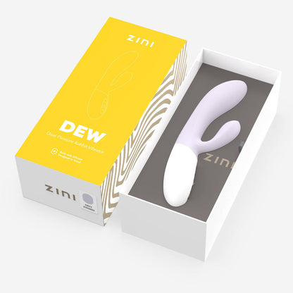 Zini Dew - Purple Hydrangea 20 cm USB Rechargeable Rabbit Vibrator Zini