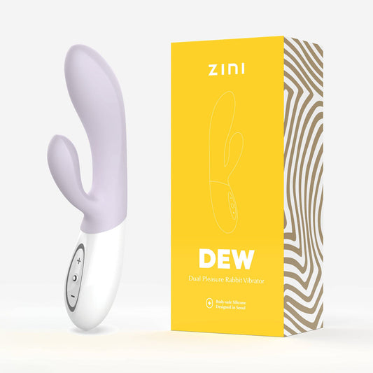 Zini Dew - Purple Hydrangea 20 cm USB Rechargeable Rabbit Vibrator Zini