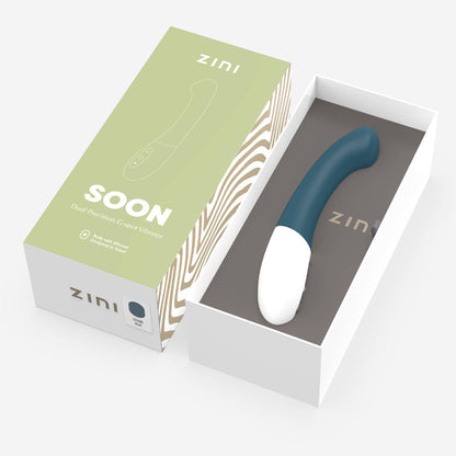 Zini Soon - Legion Blue 20 cm USB Rechargeable Vibrator Zini